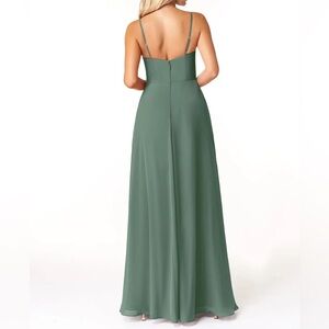 Azazie Bridesmaid Dress in color Eucalyptus